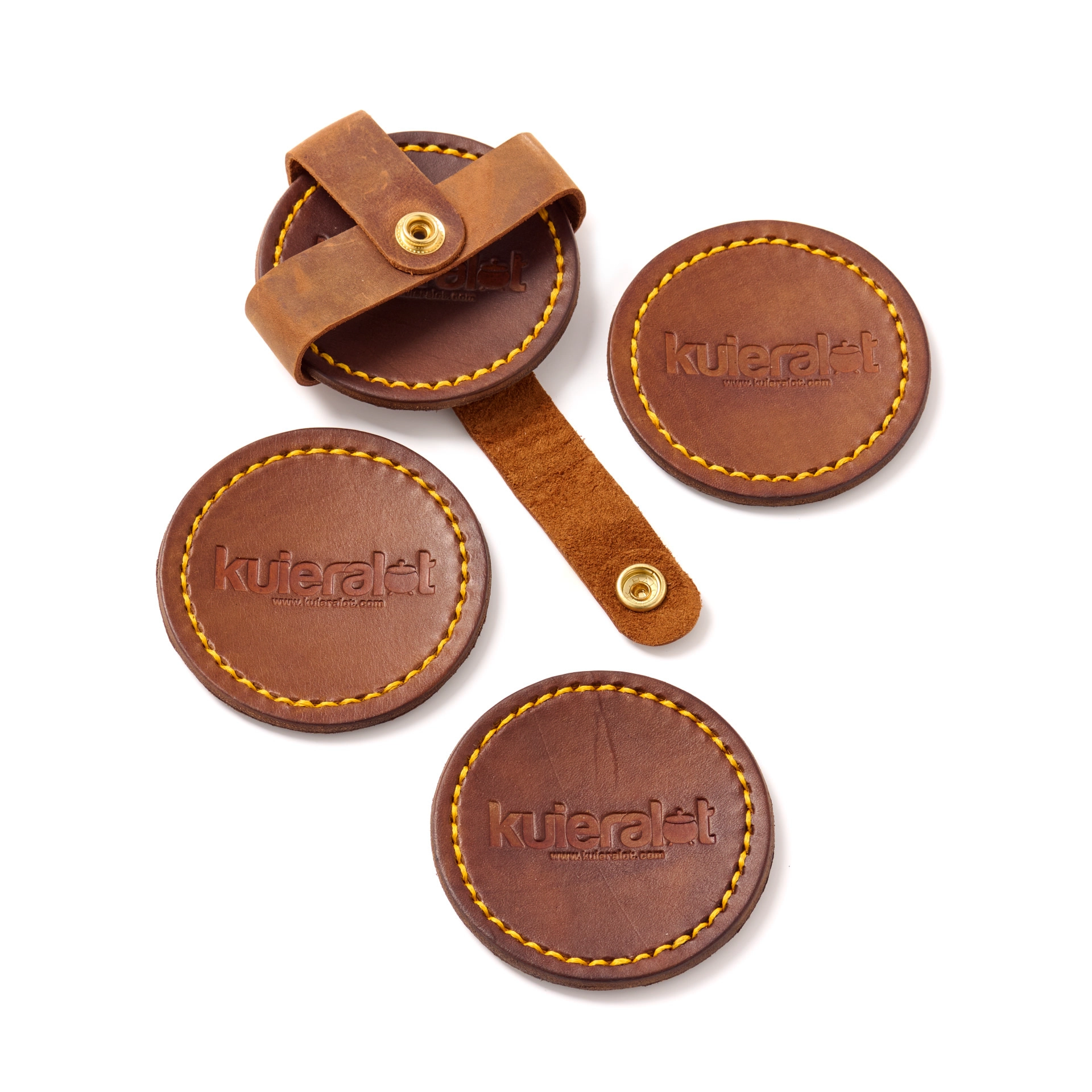 kuieralot® Leather Coasters (4 Pack) - Image 4