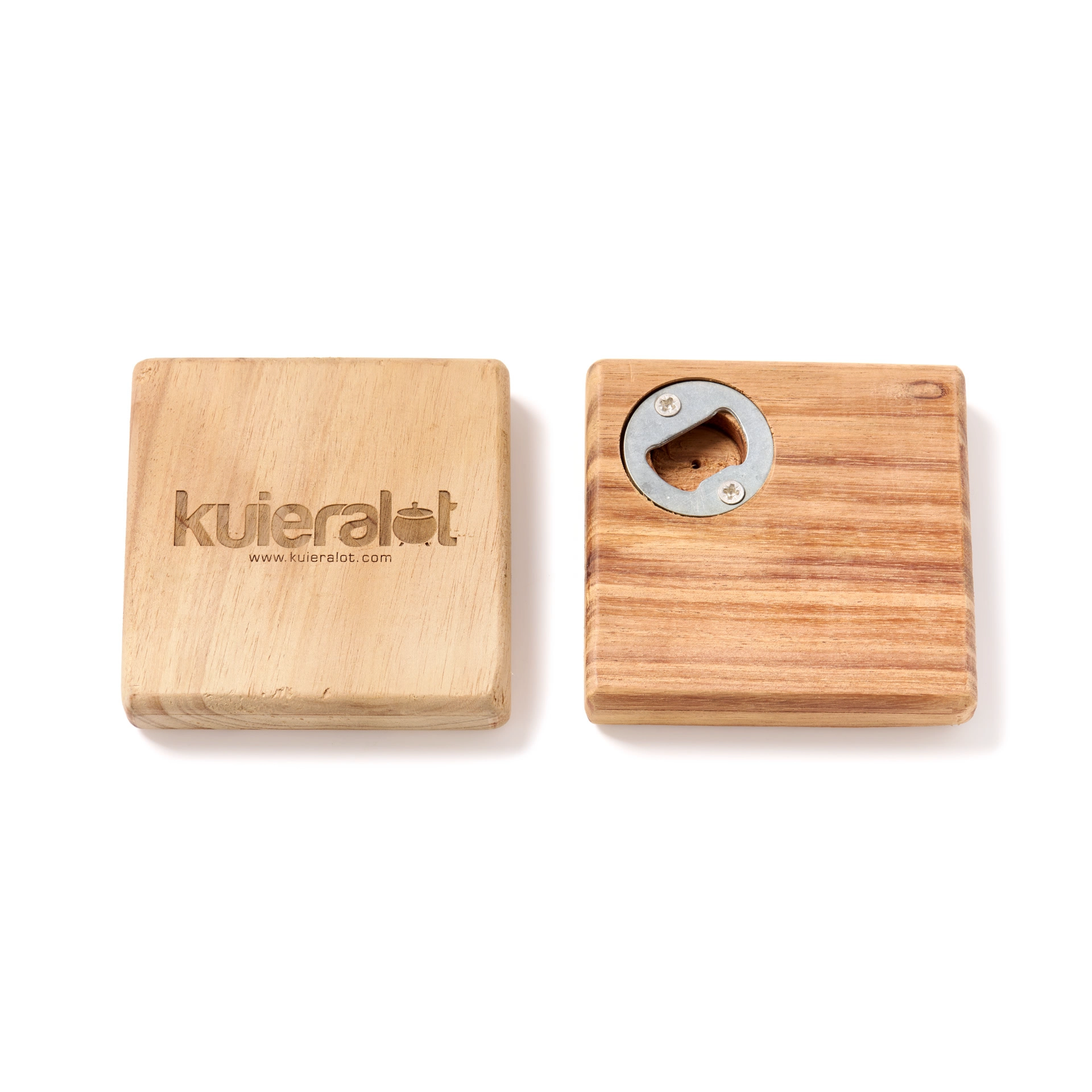kuieralot® Blackwood Coasters with Bottle Opener (4 Pack)