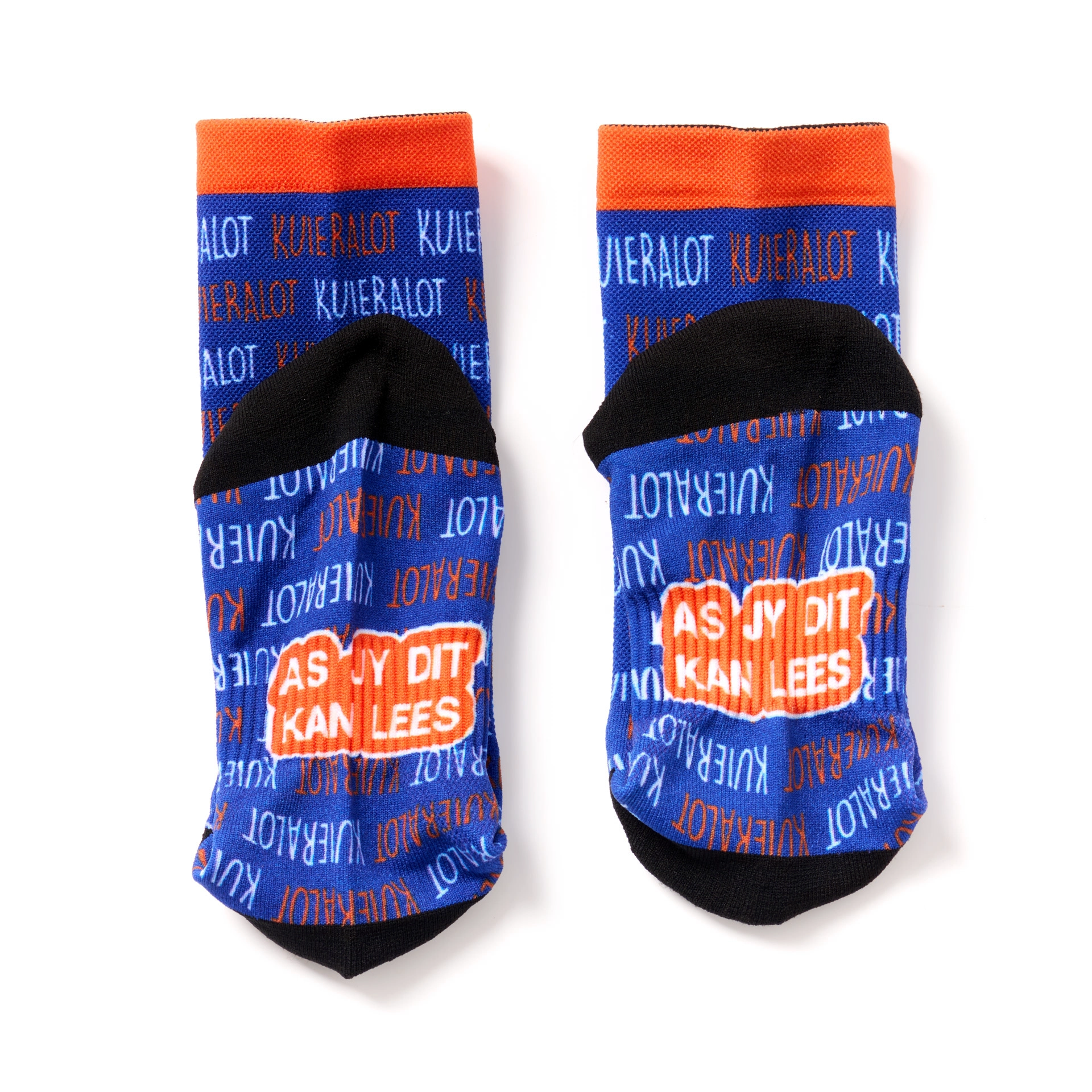 kuieralot® Blue Socks with Logo Pattern - Image 2
