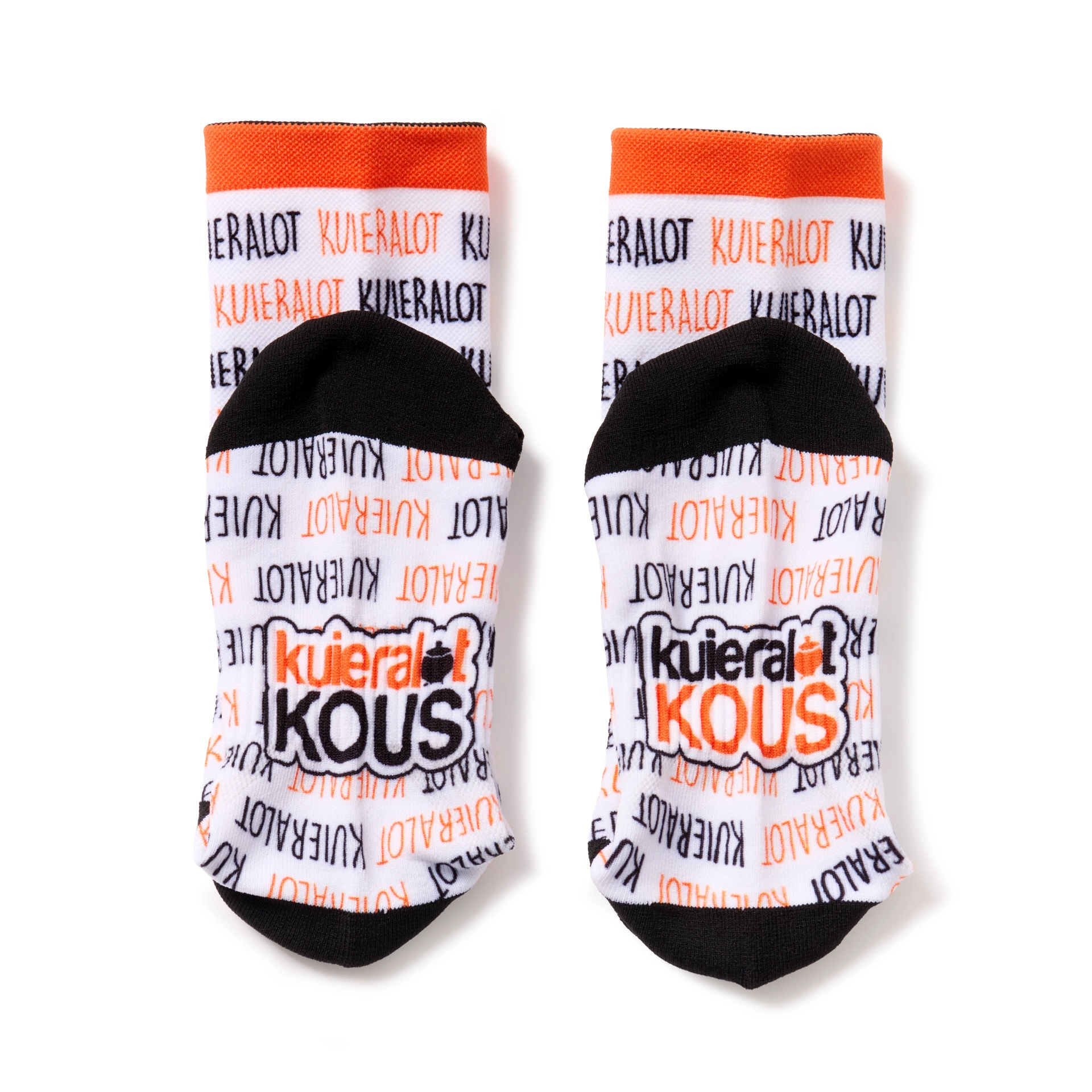 kuieralot® White Socks with Logo Pattern - Image 2