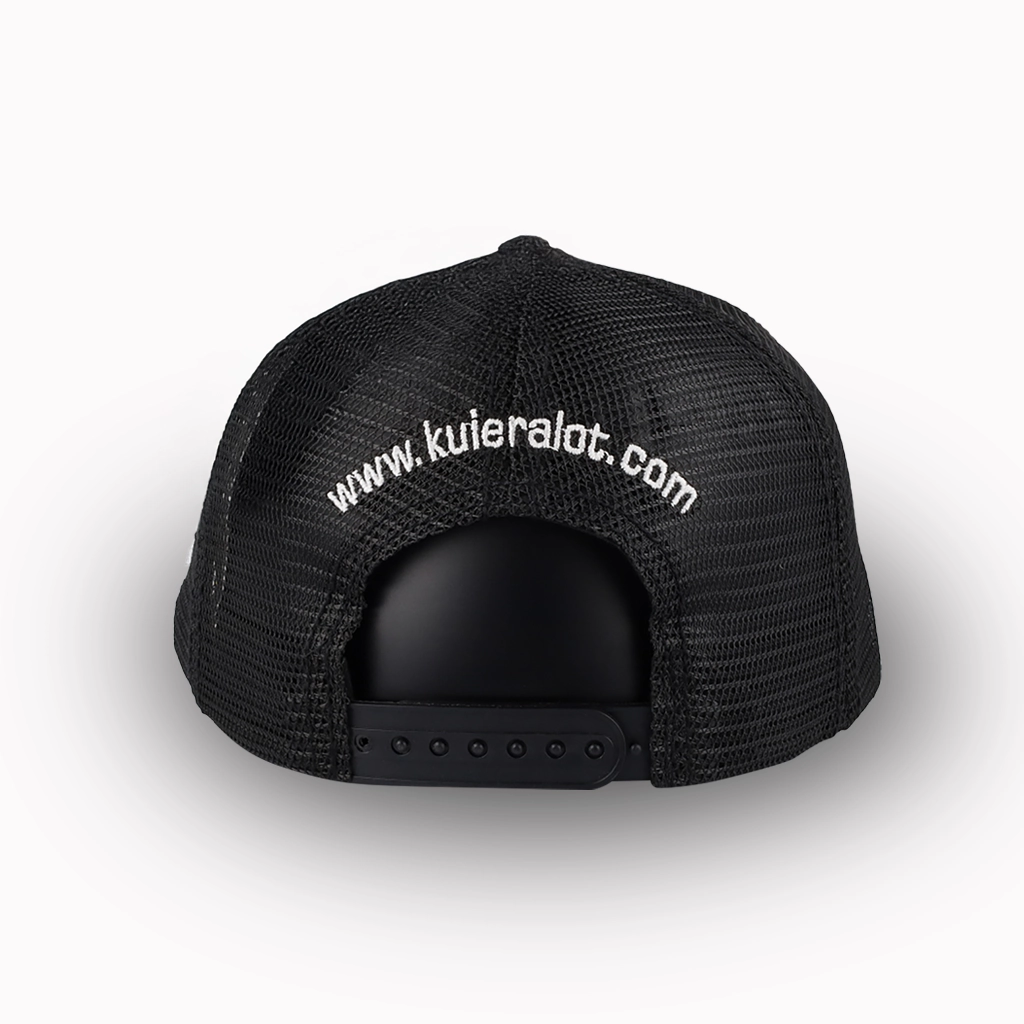 kuieralot® Black Trucker Cap with 3D Embroidery - Image 3